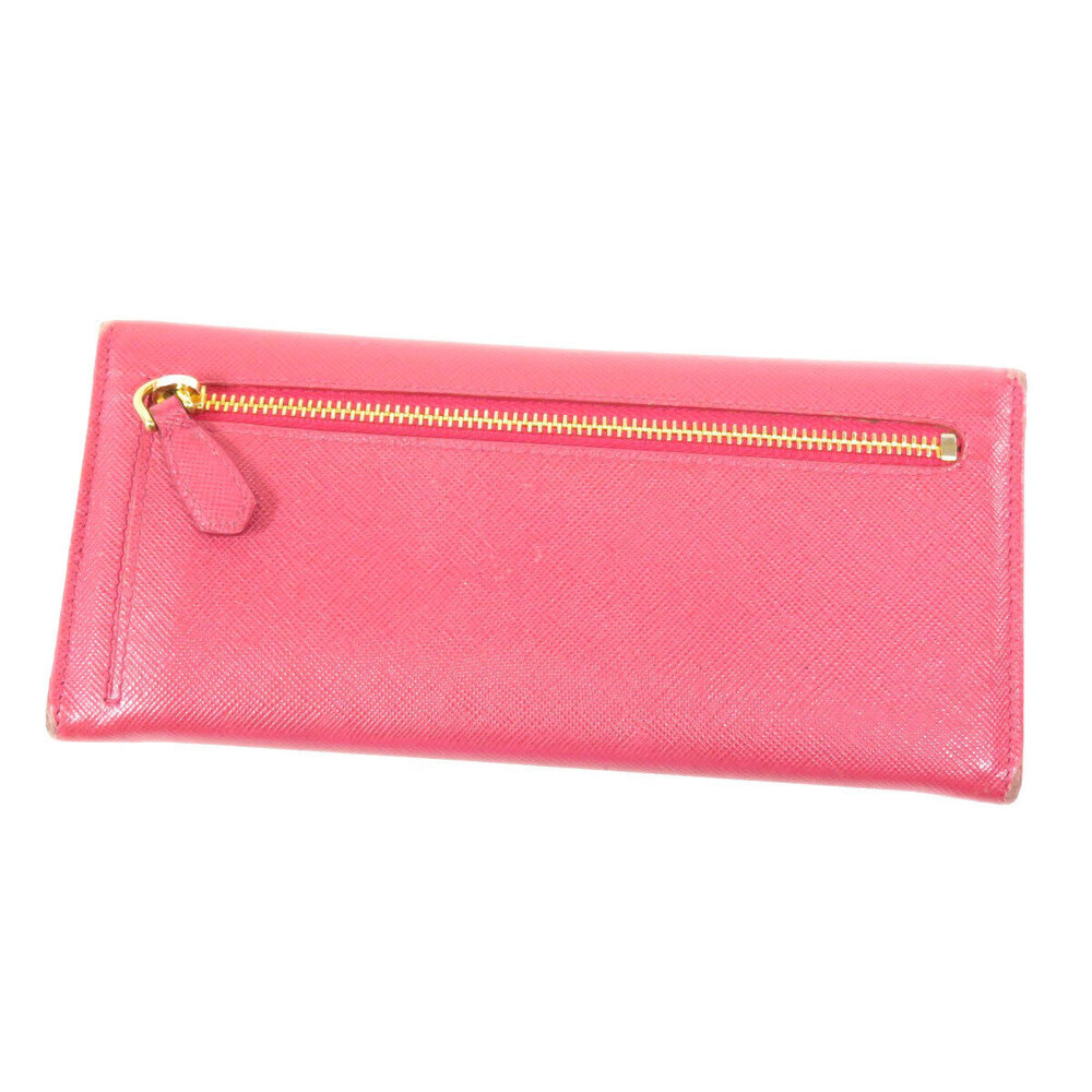 Prada Leather Wallet Long Motif
